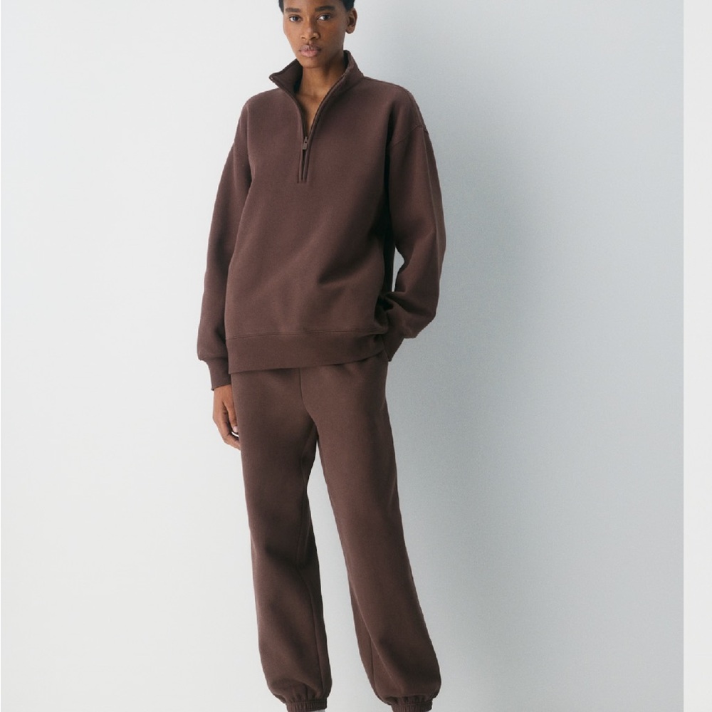 Aritzia Cocoa Brown Cozy Sweat Fleece Mega Jogger Sweatpants Large